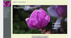 Desktop Screenshot of cleopatra-magnolia.de